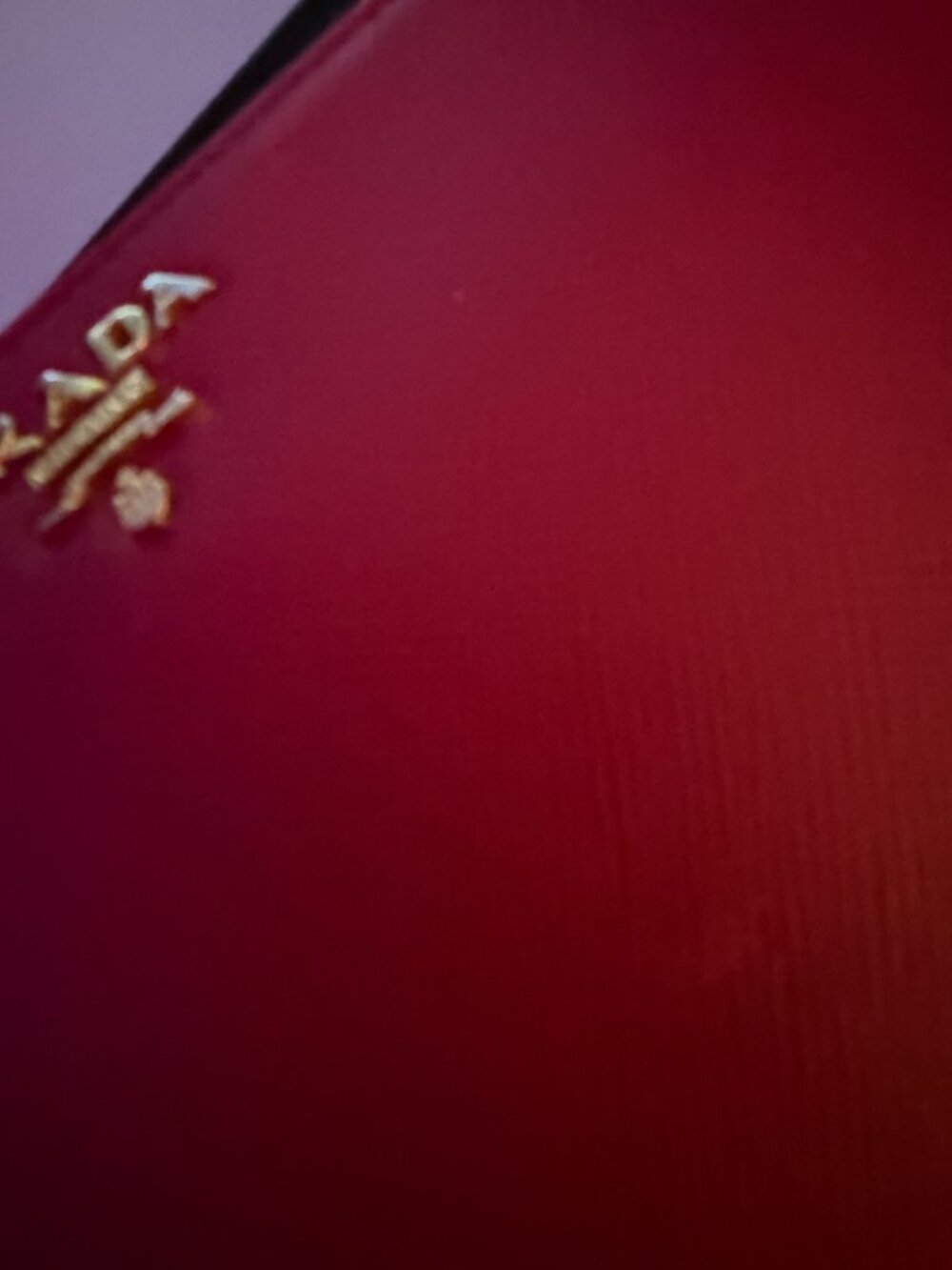 Prada Saffiano Leather Zip Around Wallet Pink Raspberry Gold Logo - Picture 3 of 12